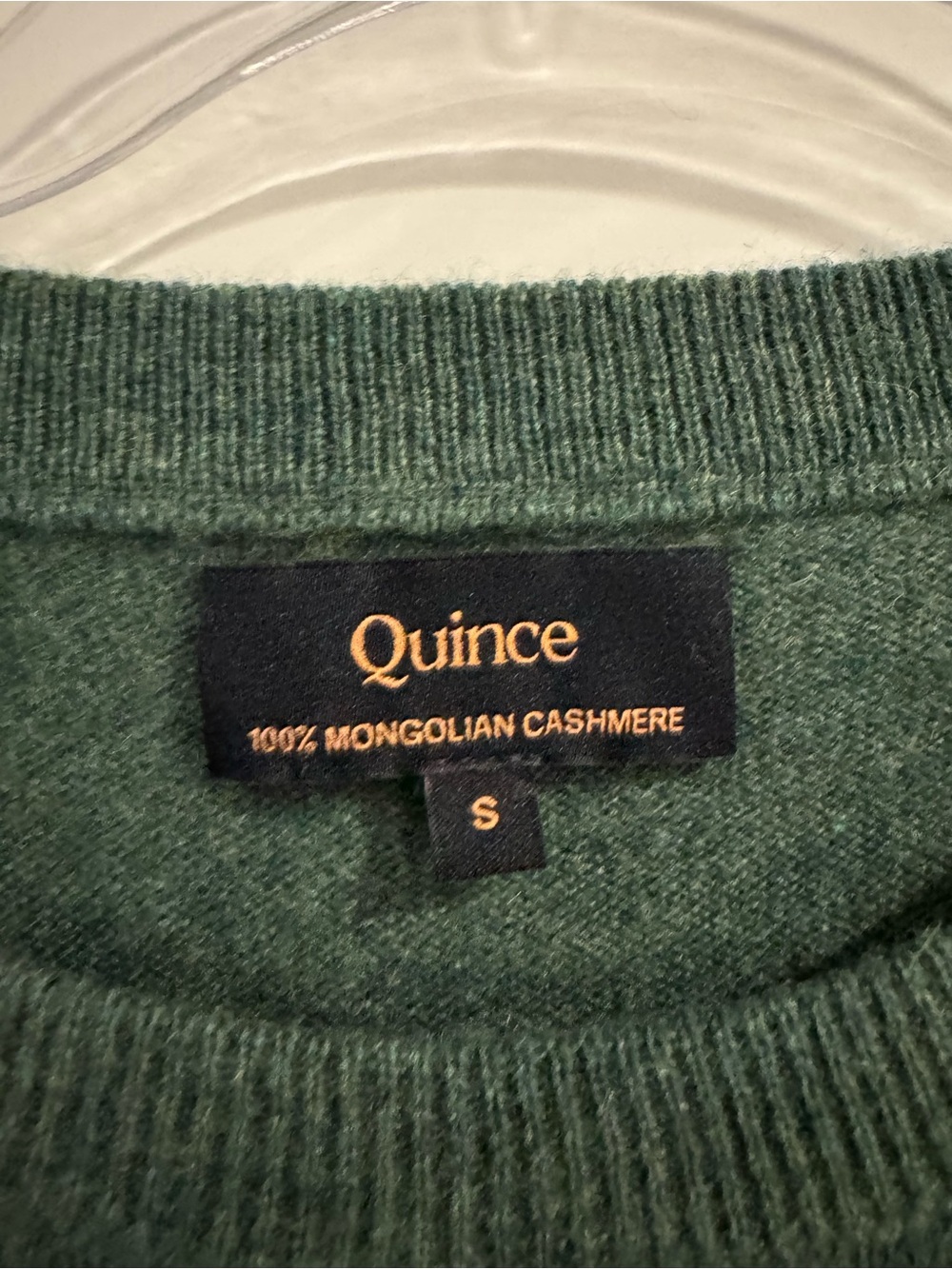 Quince Women's Forest Green Crewneck Sweater - Picture 2 of 6